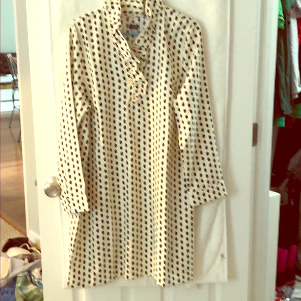 Mud Pie silk shift dress.